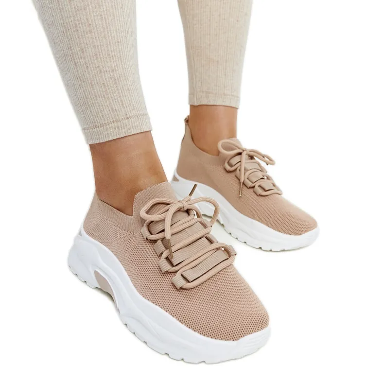 Brown Iveta sports sneakers beige