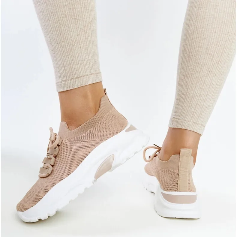 Brown Iveta sports sneakers beige