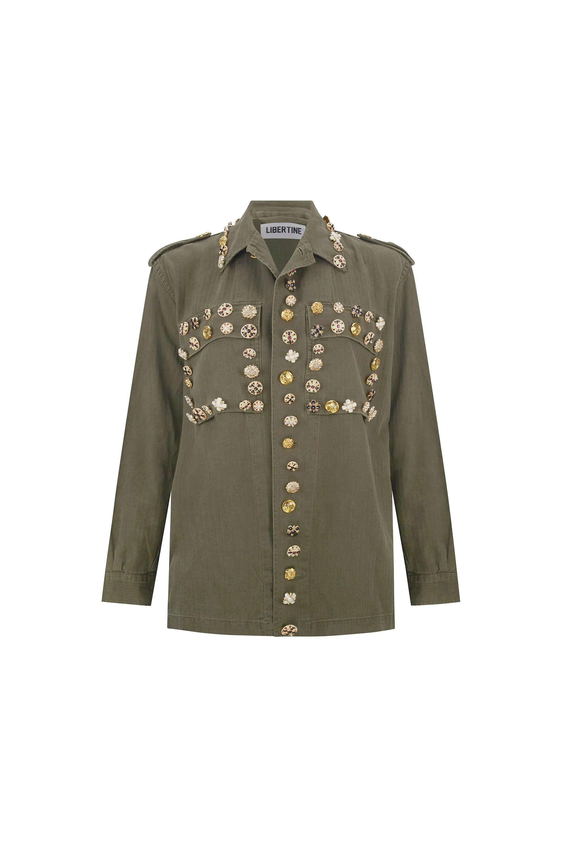 'BUTTON LUXE' VINTAGE FRENCH MILITARY JACKET