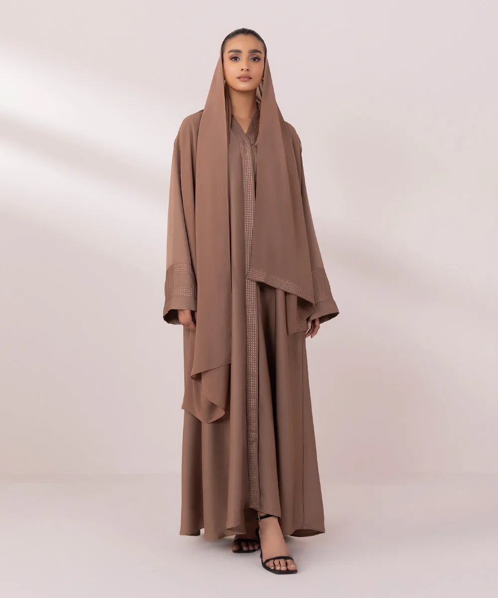 Button Through Abaya Set