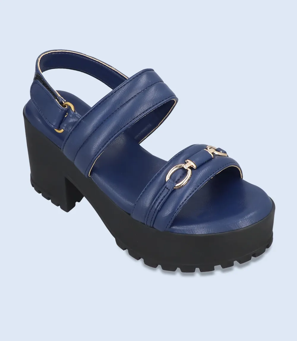 Navy Platform Sandals for Women - BW9222