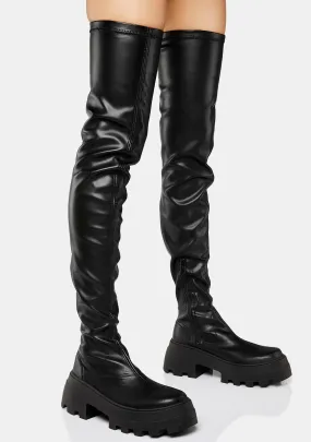 calla thigh high boots