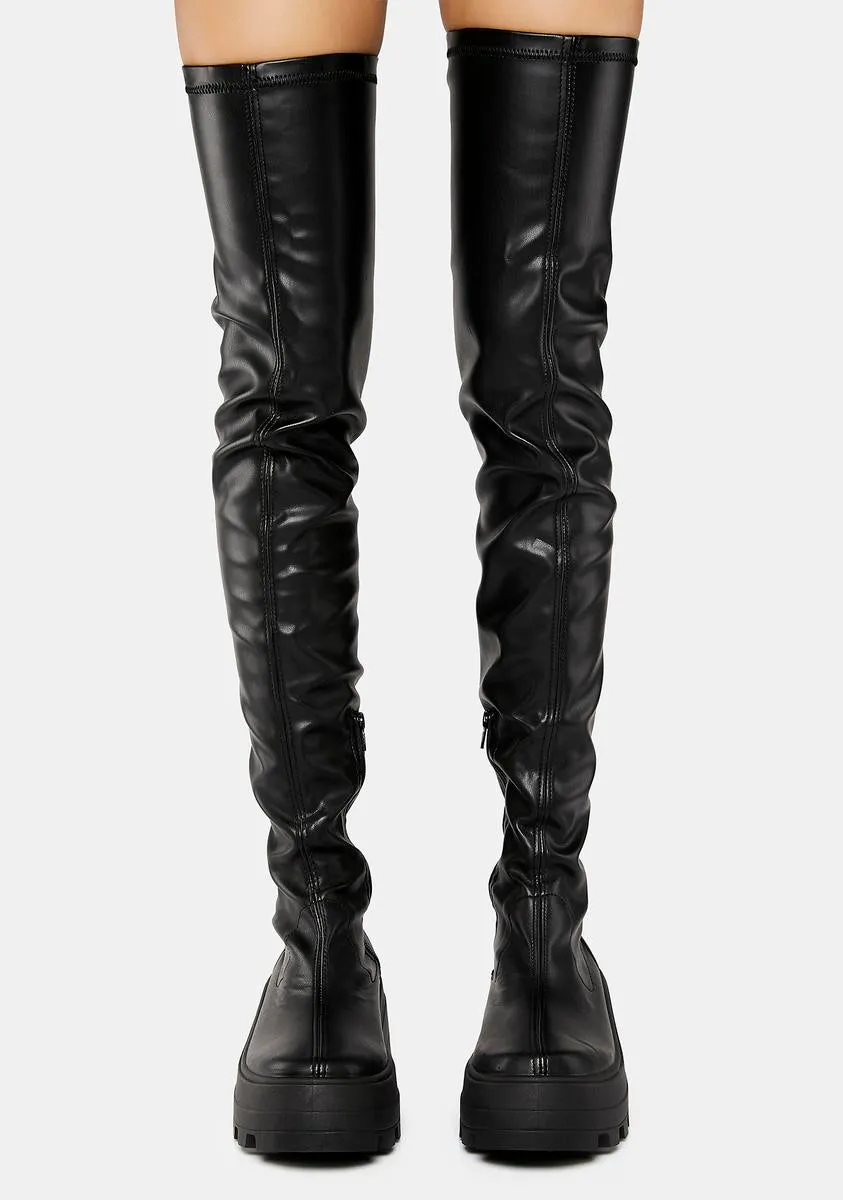 calla thigh high boots