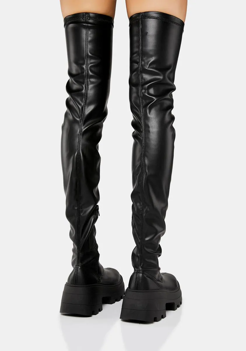 calla thigh high boots