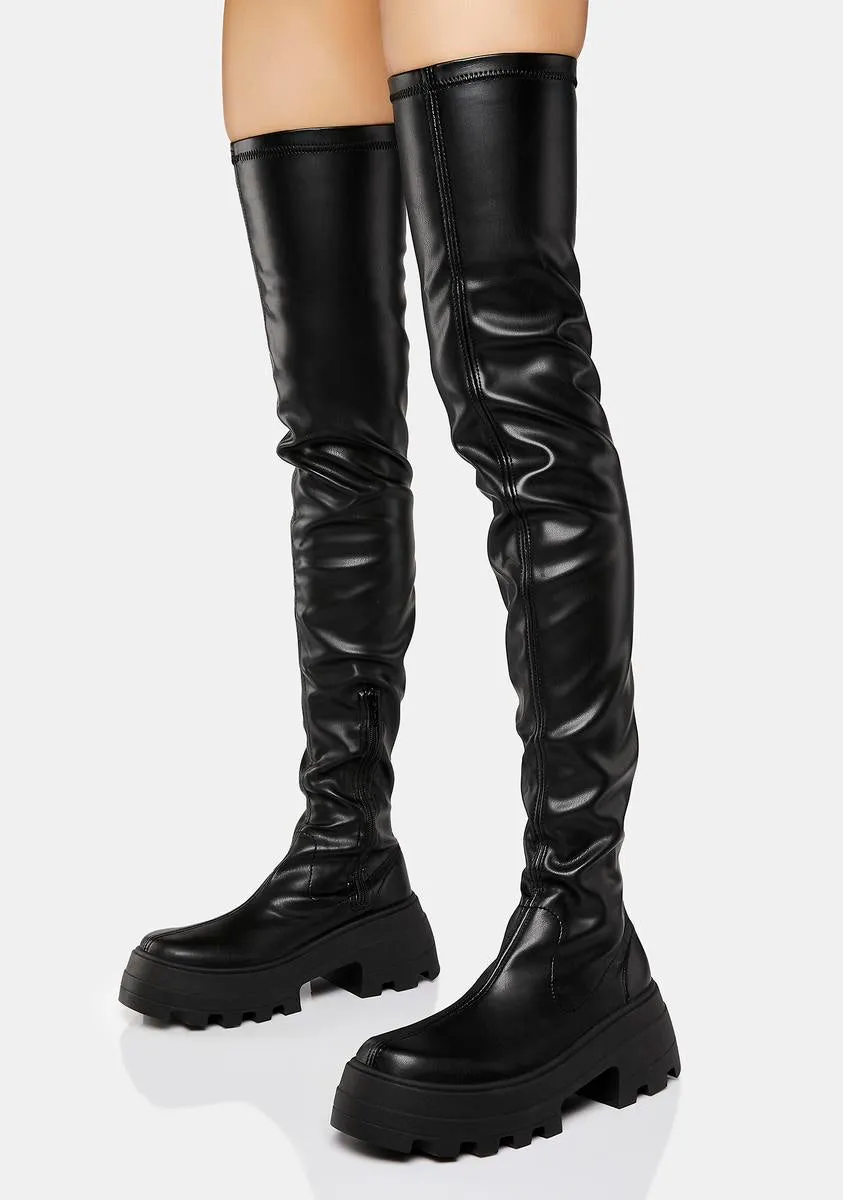 calla thigh high boots