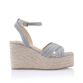 Callie Rope Wedges - Denim