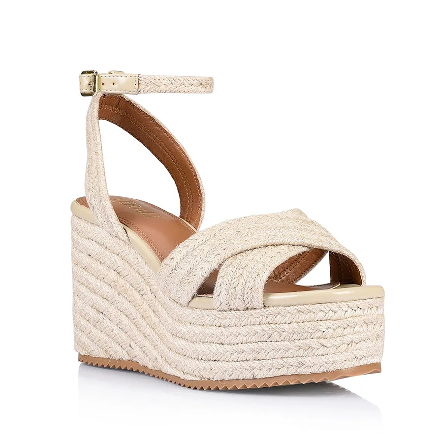 Callie Rope Wedges - Natural Rope