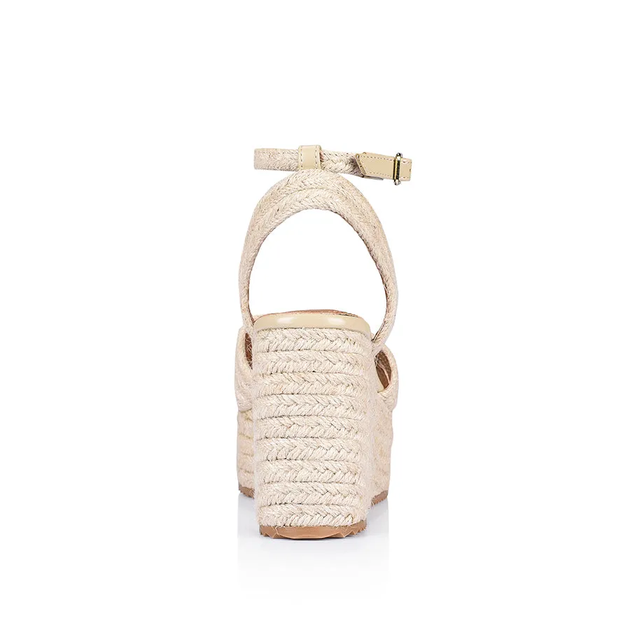 Callie Rope Wedges - Natural Rope