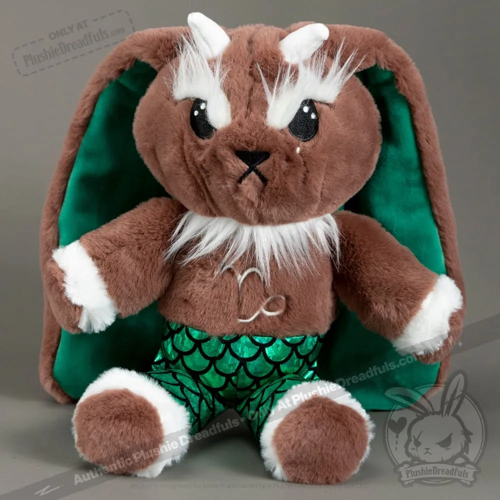 Capricorn Rabbit Plush Stuffed Animal Toy by Plushie Dreadfuls