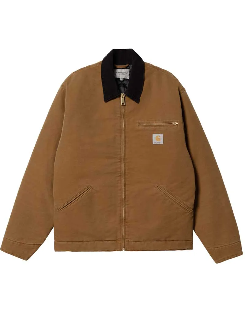 Carhartt Wip Og Detroit Jacket Deep H Brown Black Aged Canvas