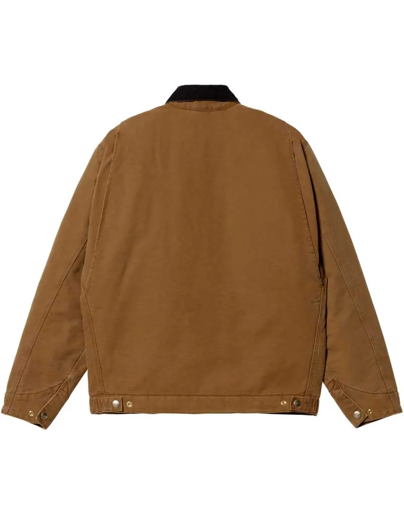 Carhartt Wip Og Detroit Jacket Deep H Brown Black Aged Canvas