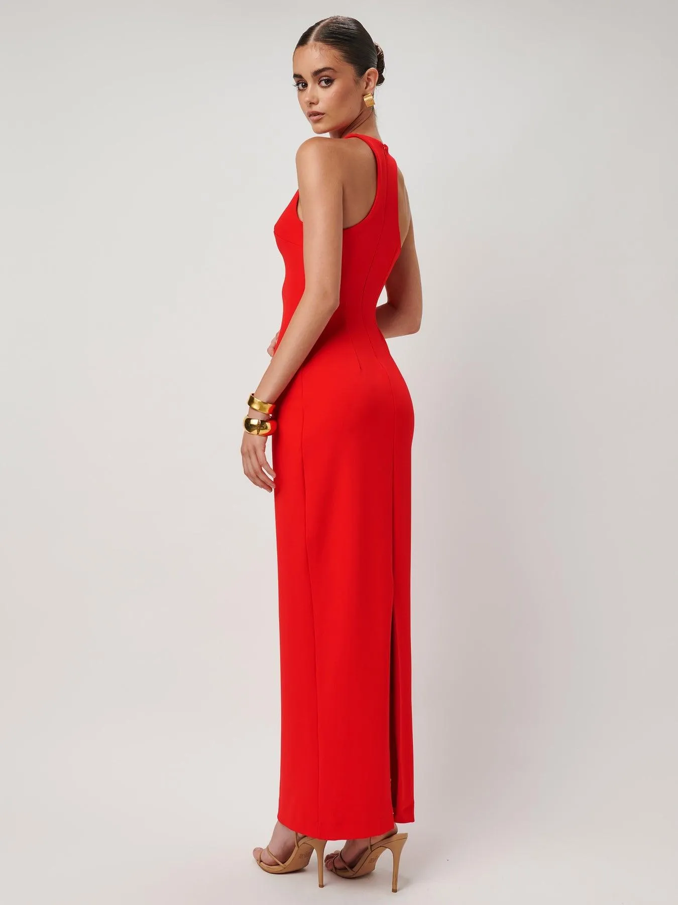 Cherry Red Eiza Gown