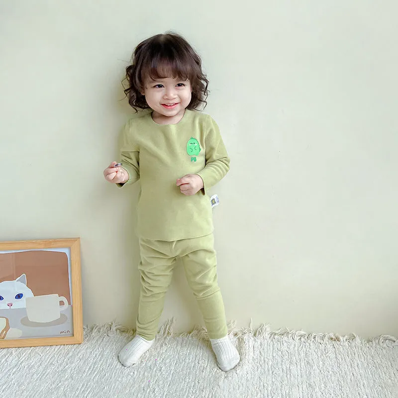 Children's Wholesale Sleepwear with Cute Cartoon Letters Design [Product Code: 231019142]