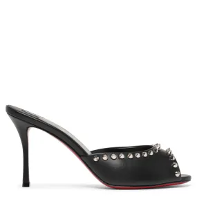 Christian Louboutin Me Dolly 85 black leather spikes mules