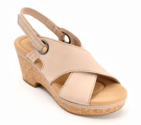 Leather Back- Strap Wedges from Clarks Collection - Giselle Loop