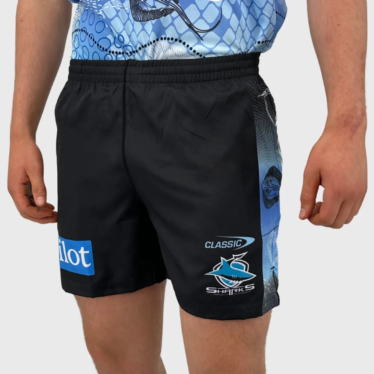 Classic Sharks Men's NRL Indigenous Training Shorts