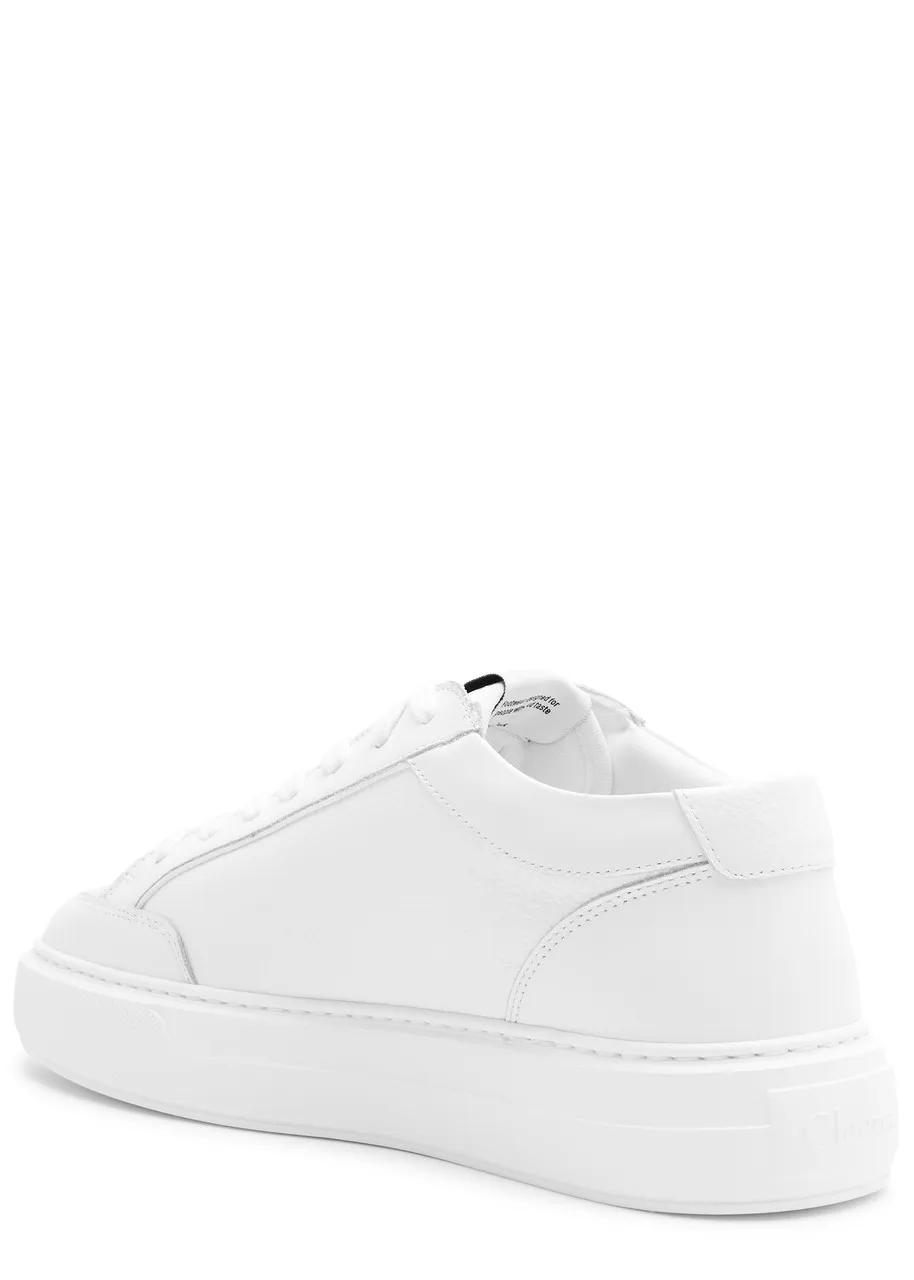 CLEENS Luxor grained leather sneakers  -                         -                     -                