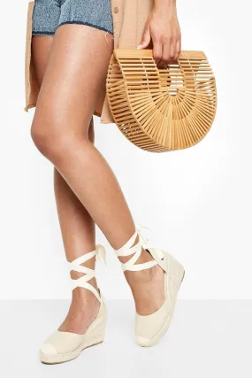 Closed Toe Wrap Up Wedges