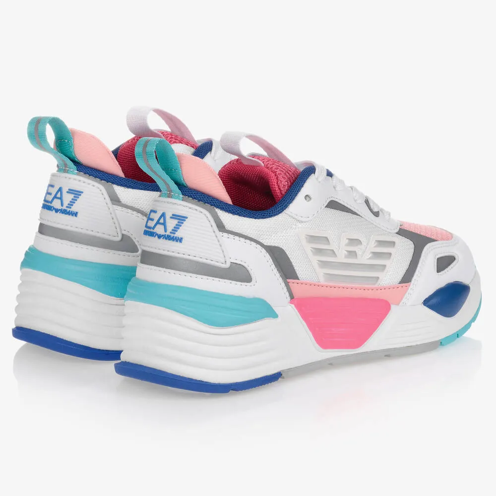 Colourful Mesh Logo Trainers