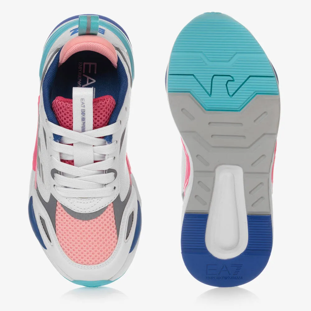 Colourful Mesh Logo Trainers