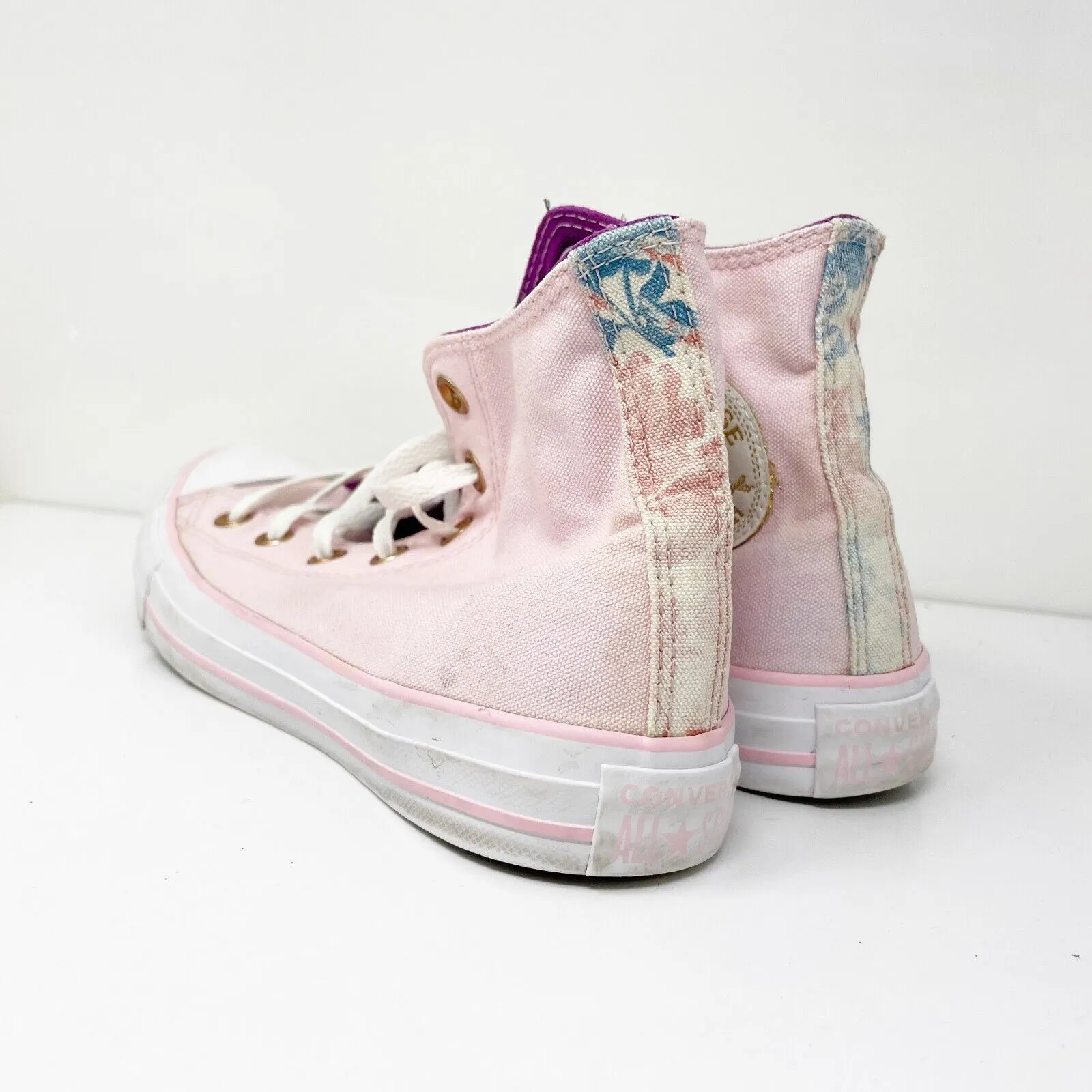 Converse Unisex CT All Star Hi 885177 Pink Casual Shoes Sneakers Size M4.5 W6.5