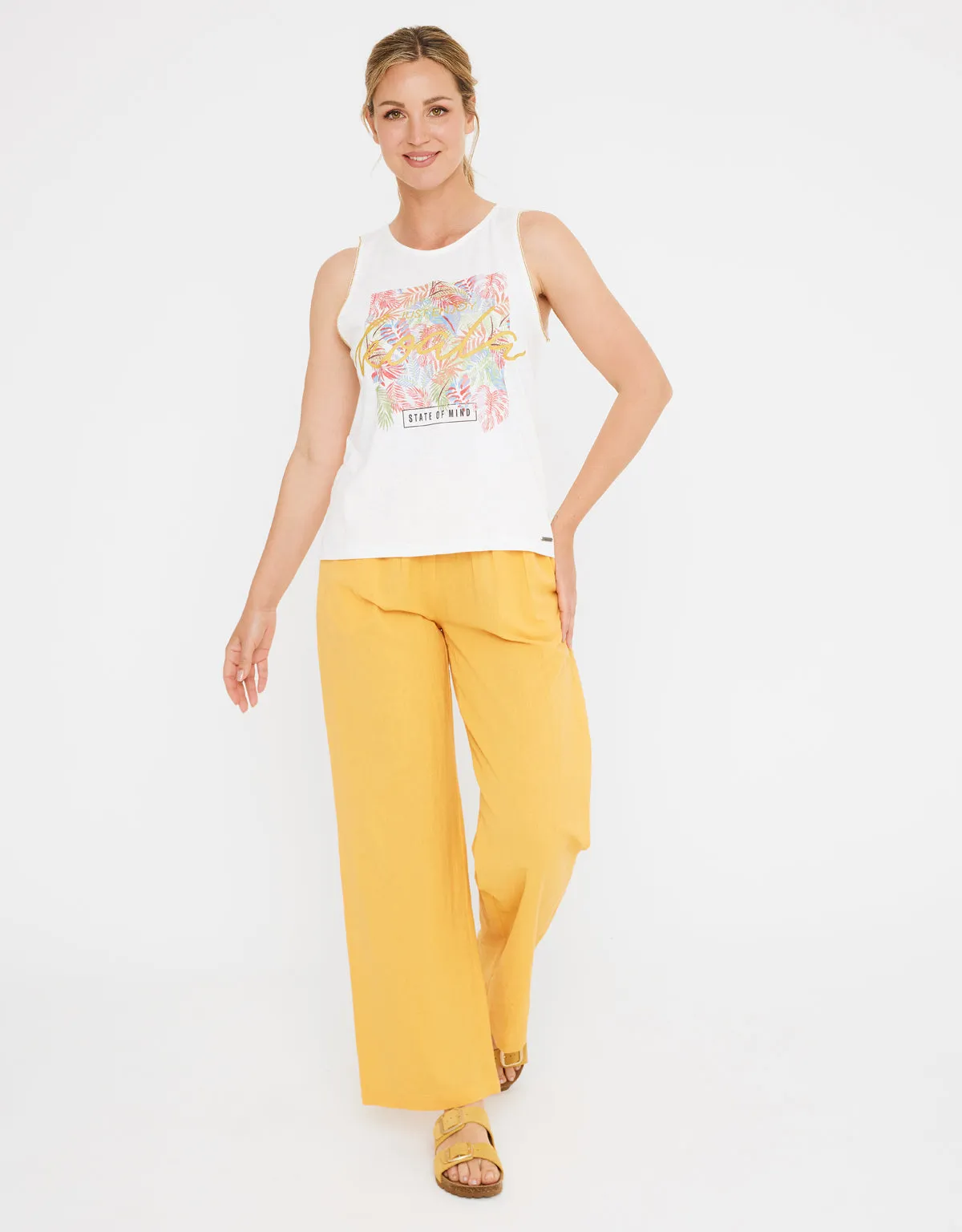 Cotton and Linen Long Trousers - Givit