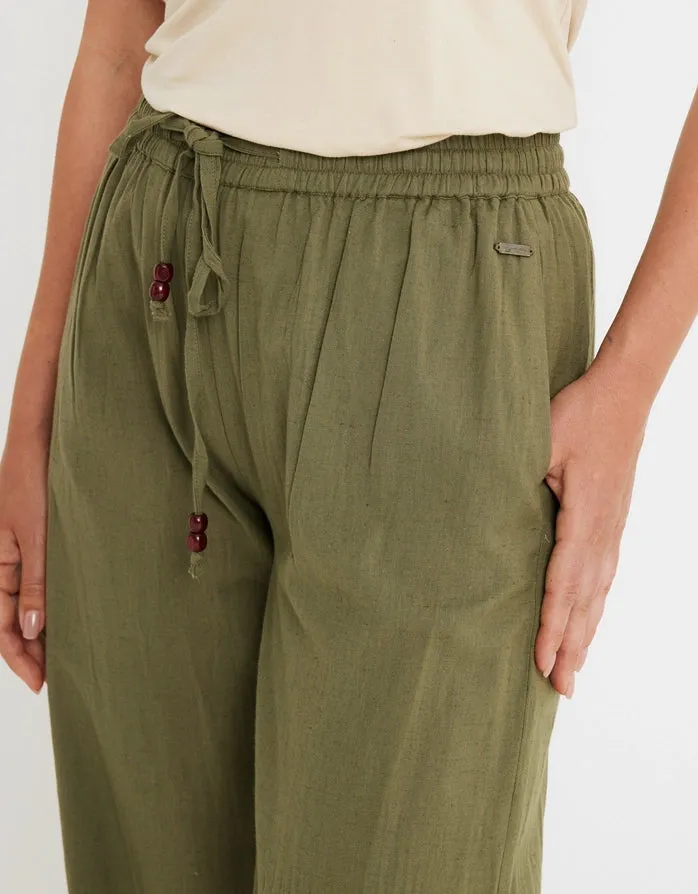 Cotton and Linen Long Trousers - Givit