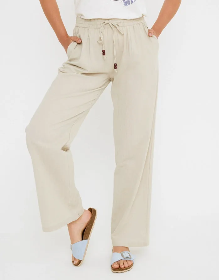 Cotton and Linen Long Trousers - Givit