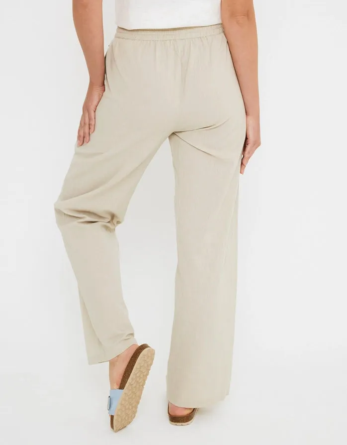 Cotton and Linen Long Trousers - Givit