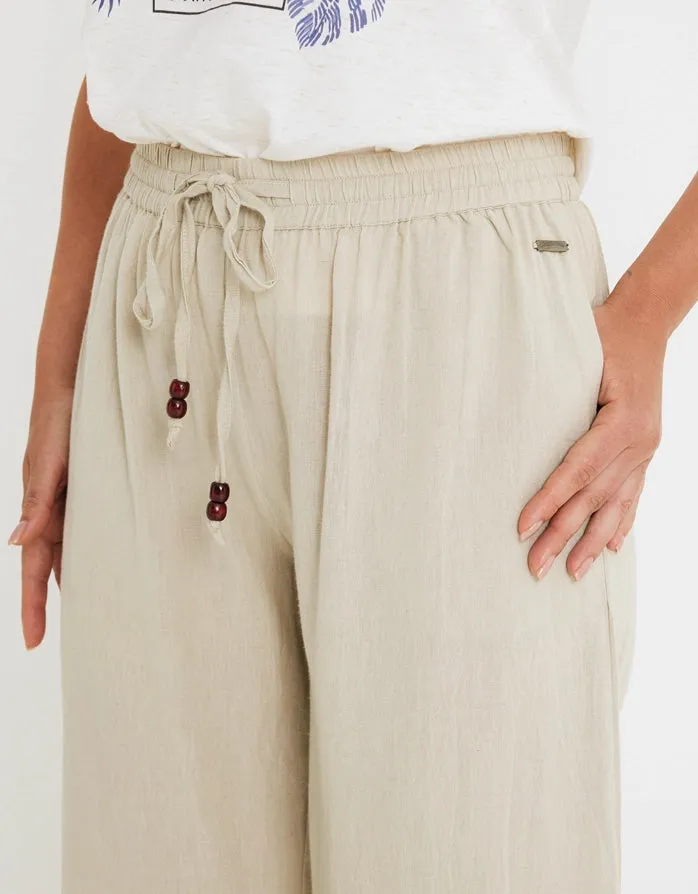 Cotton and Linen Long Trousers - Givit