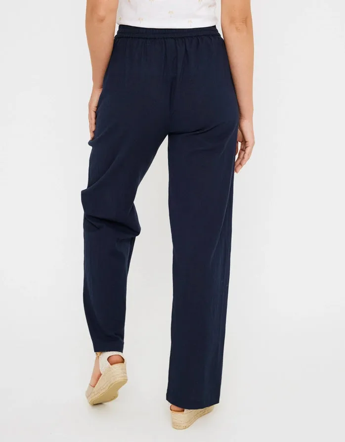 Cotton and Linen Long Trousers - Givit