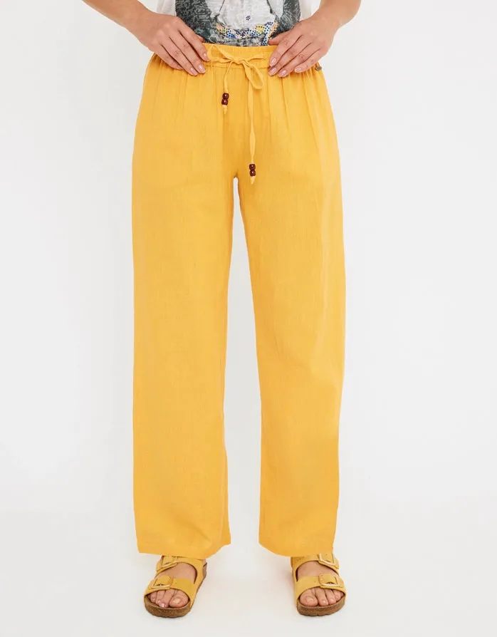 Cotton and Linen Long Trousers - Givit