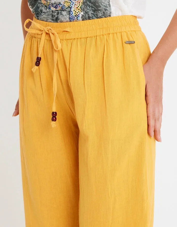 Cotton and Linen Long Trousers - Givit