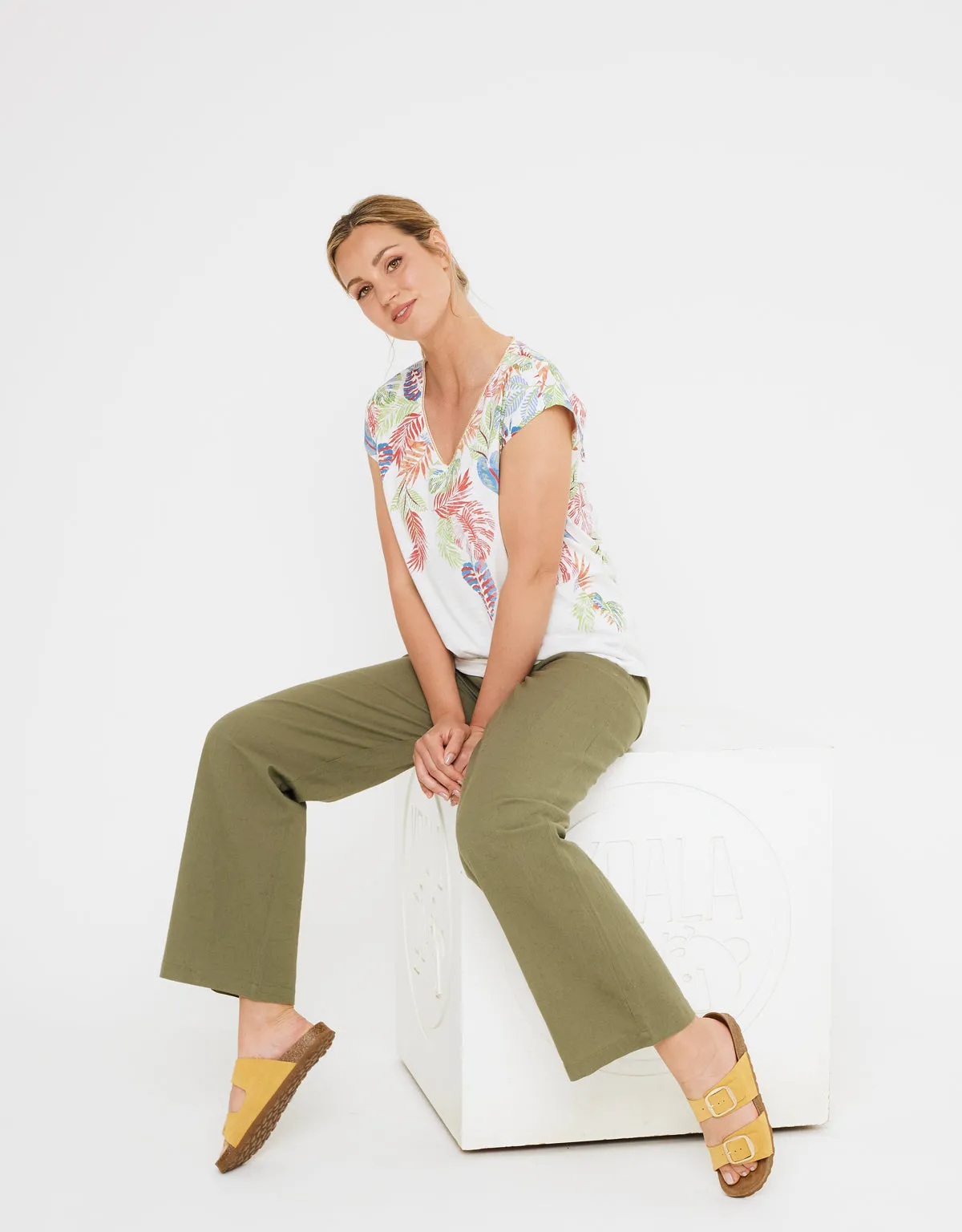 Cotton and Linen Long Trousers - Givit