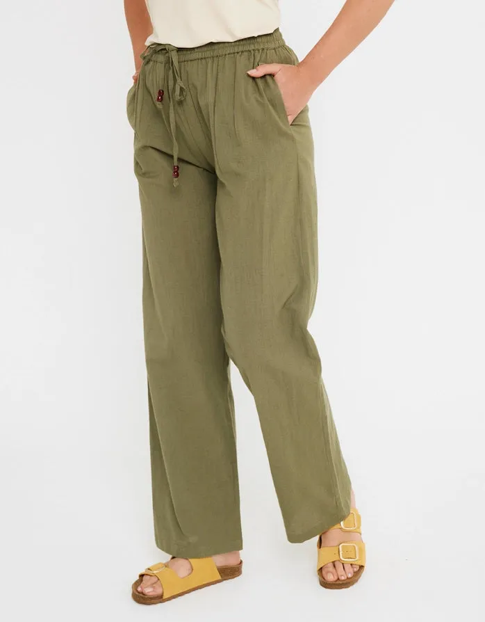 Cotton and Linen Long Trousers - Givit