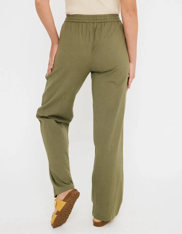 Cotton and Linen Long Trousers - Givit