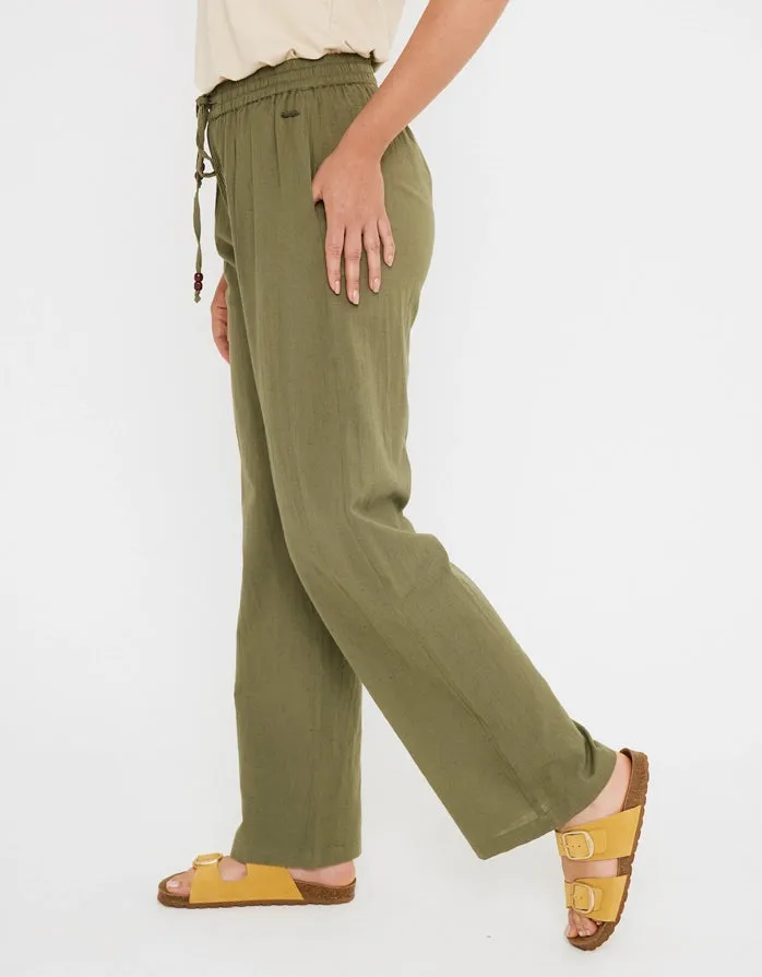 Cotton and Linen Long Trousers - Givit