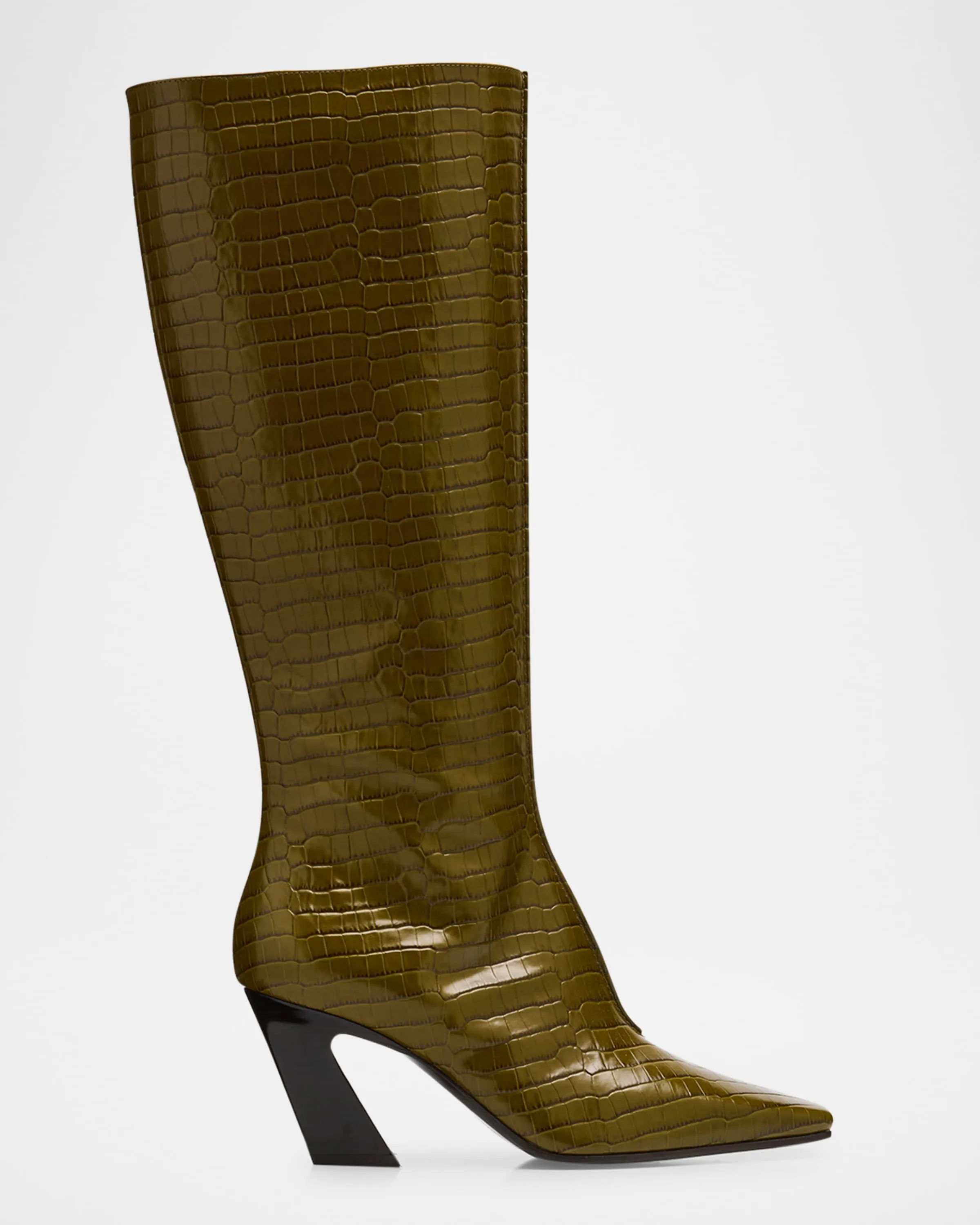 Croco Knee Boots by Lewis