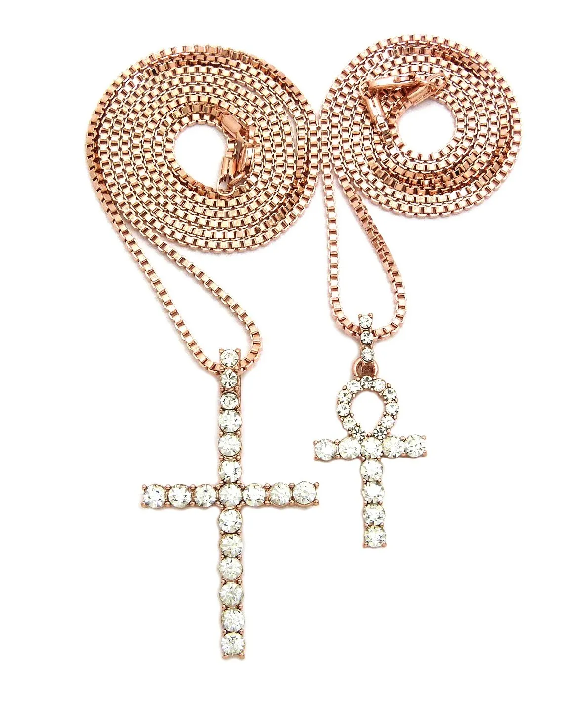 Cross / Ankh Set (Rose Gold)