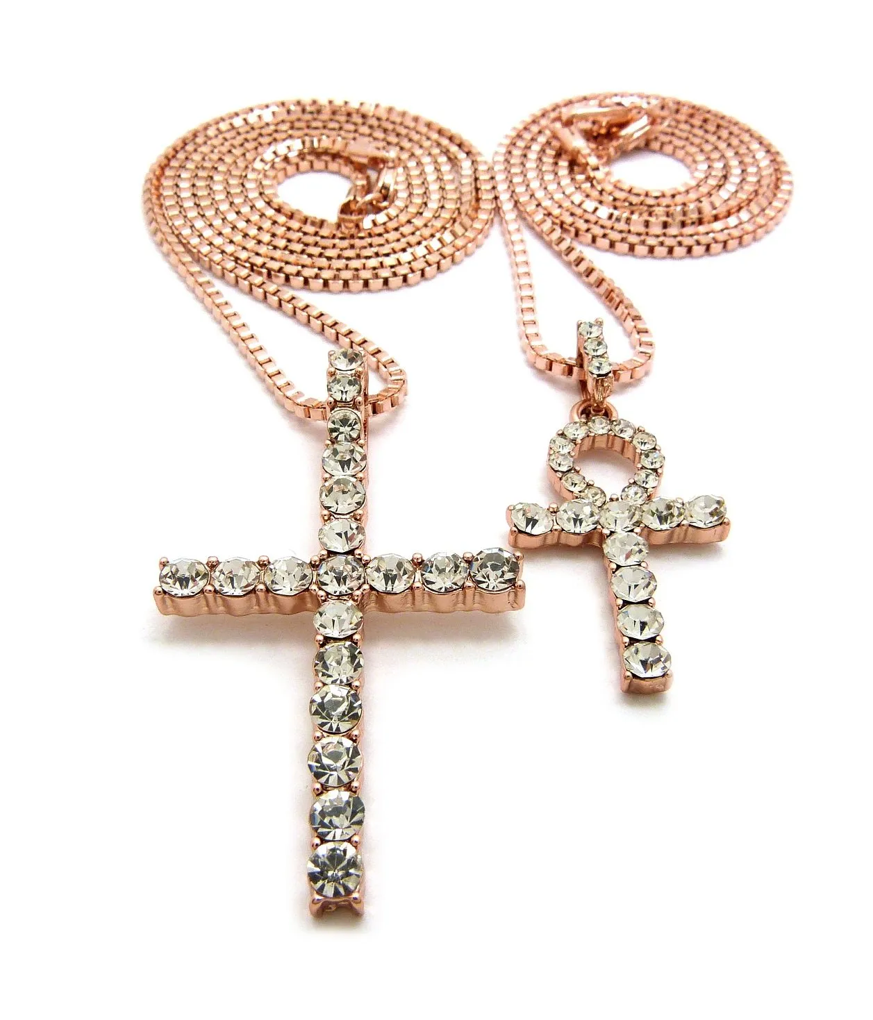 Cross / Ankh Set (Rose Gold)