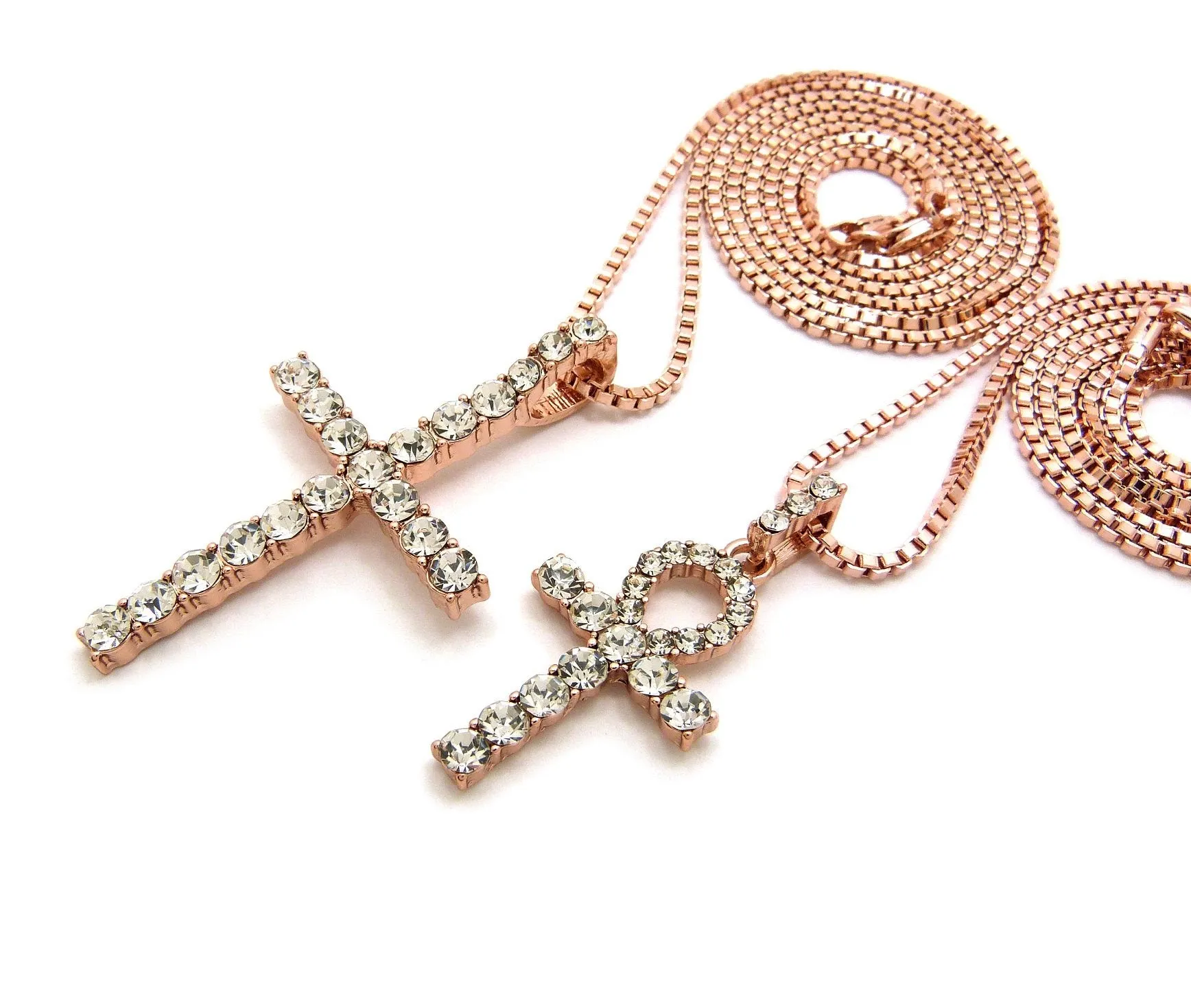 Cross / Ankh Set (Rose Gold)