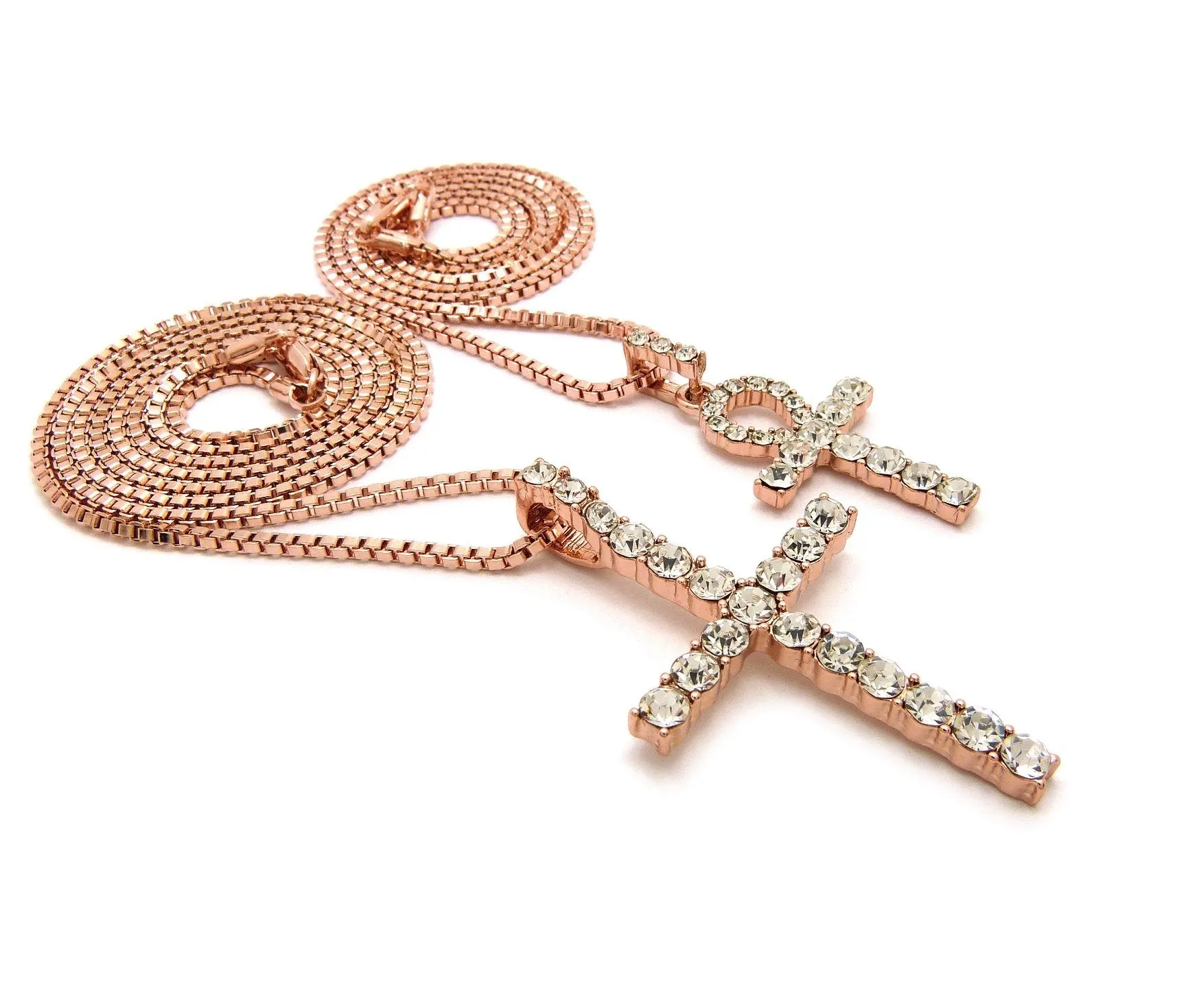 Cross / Ankh Set (Rose Gold)