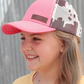 Cruel Girl Pink Cow Print Cap