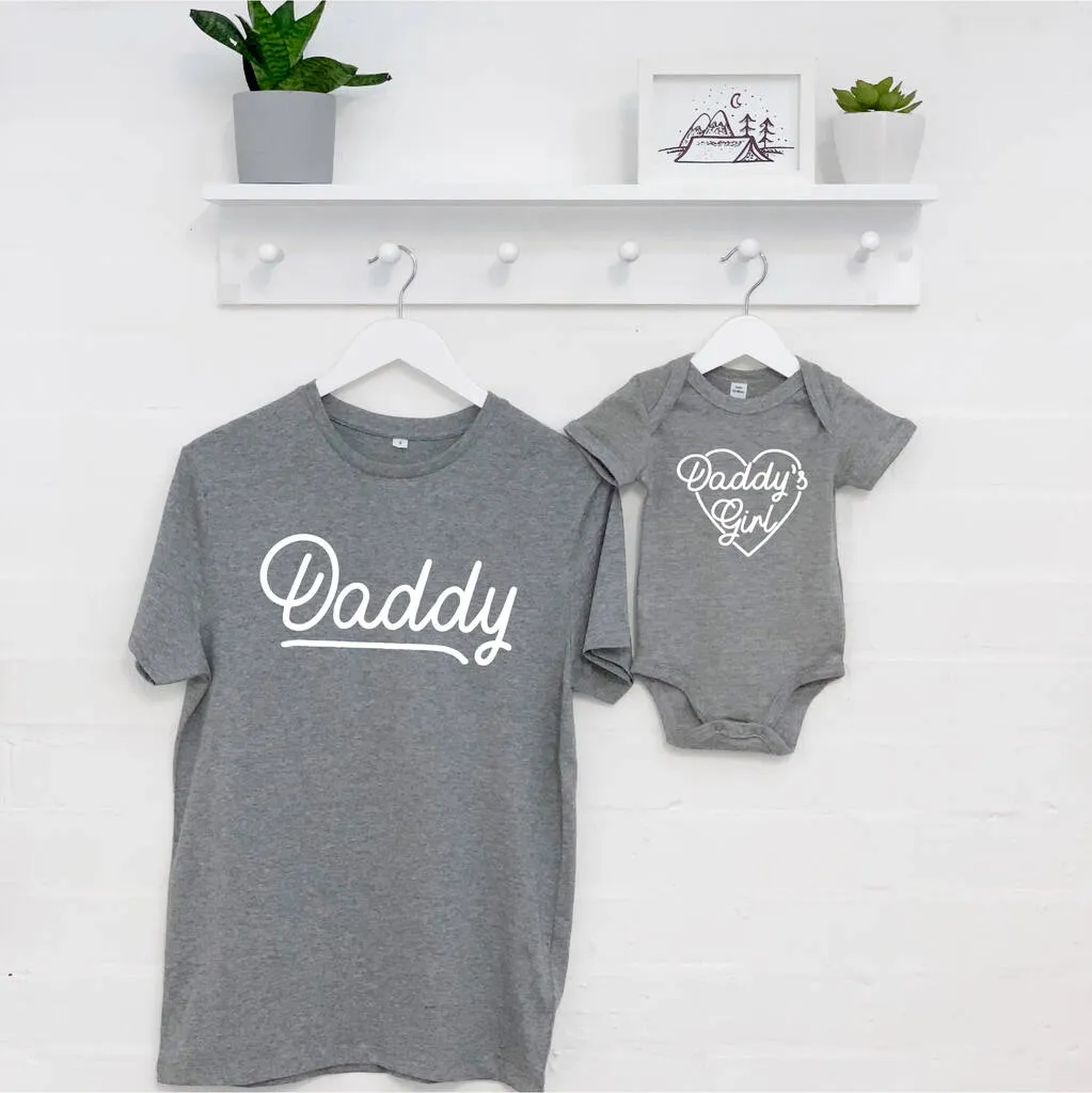 Daddy And Daddy's Girl Matching T Shirts