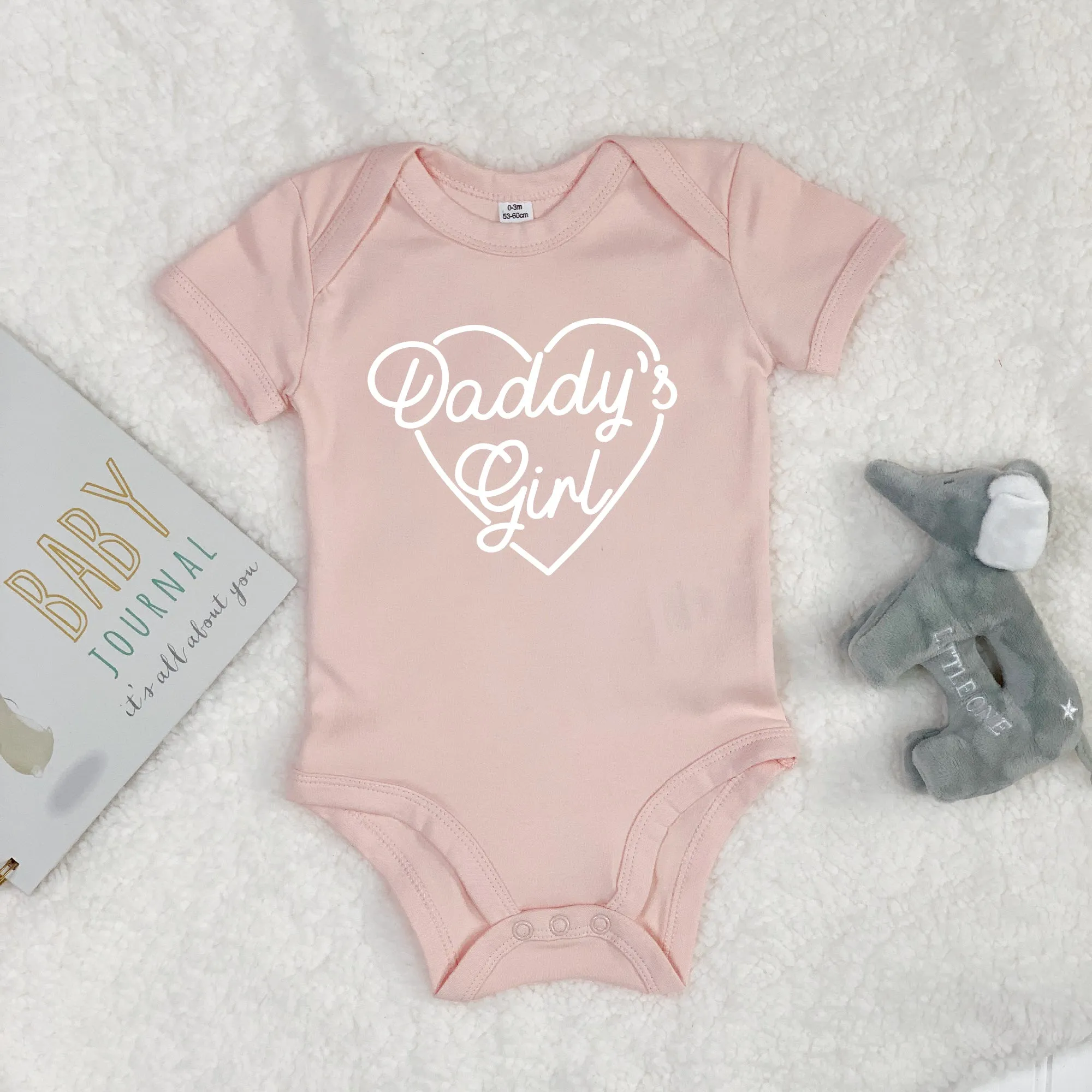 Daddy's Girl Fathers Day Babygrow With Heart