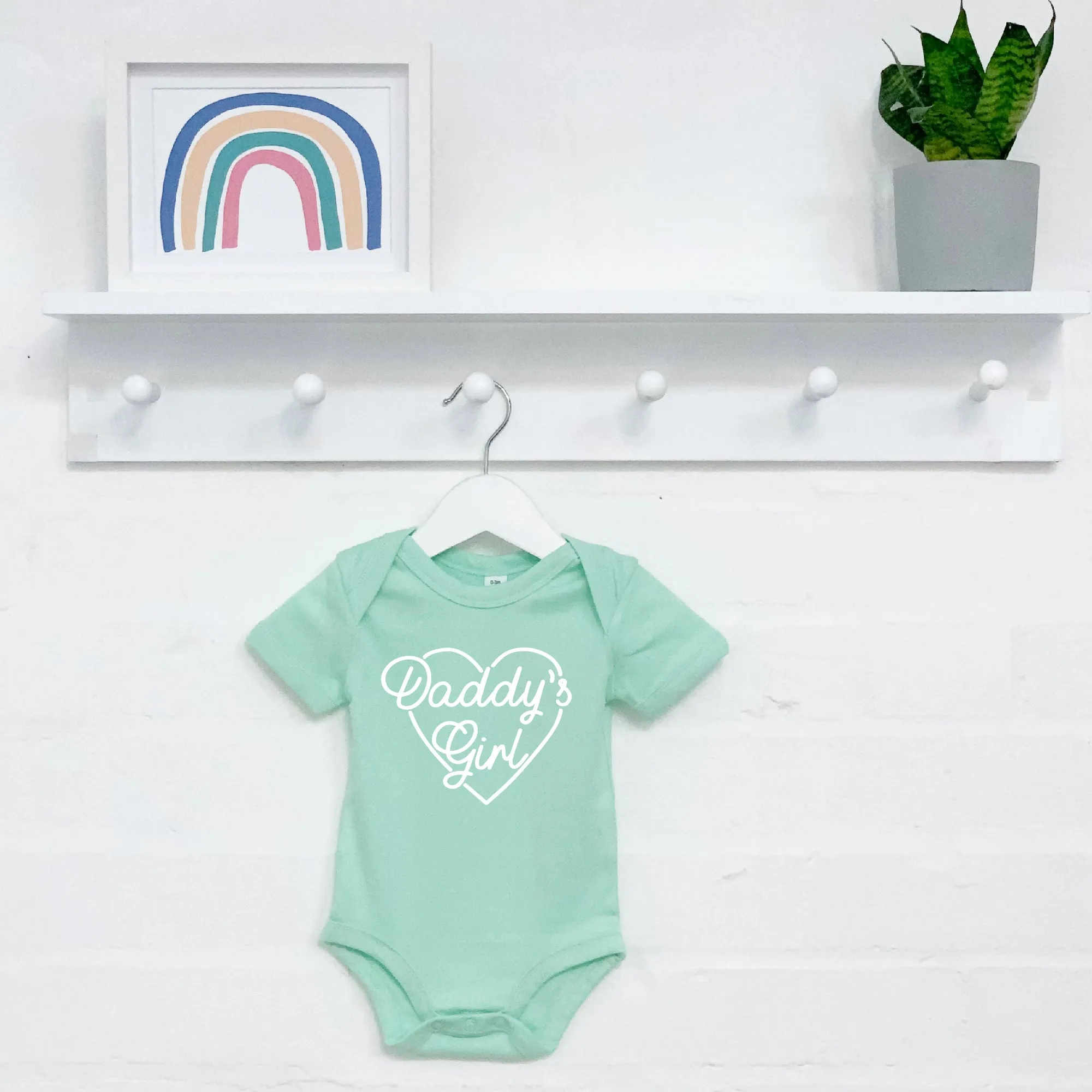 Daddy's Girl Fathers Day Babygrow With Heart