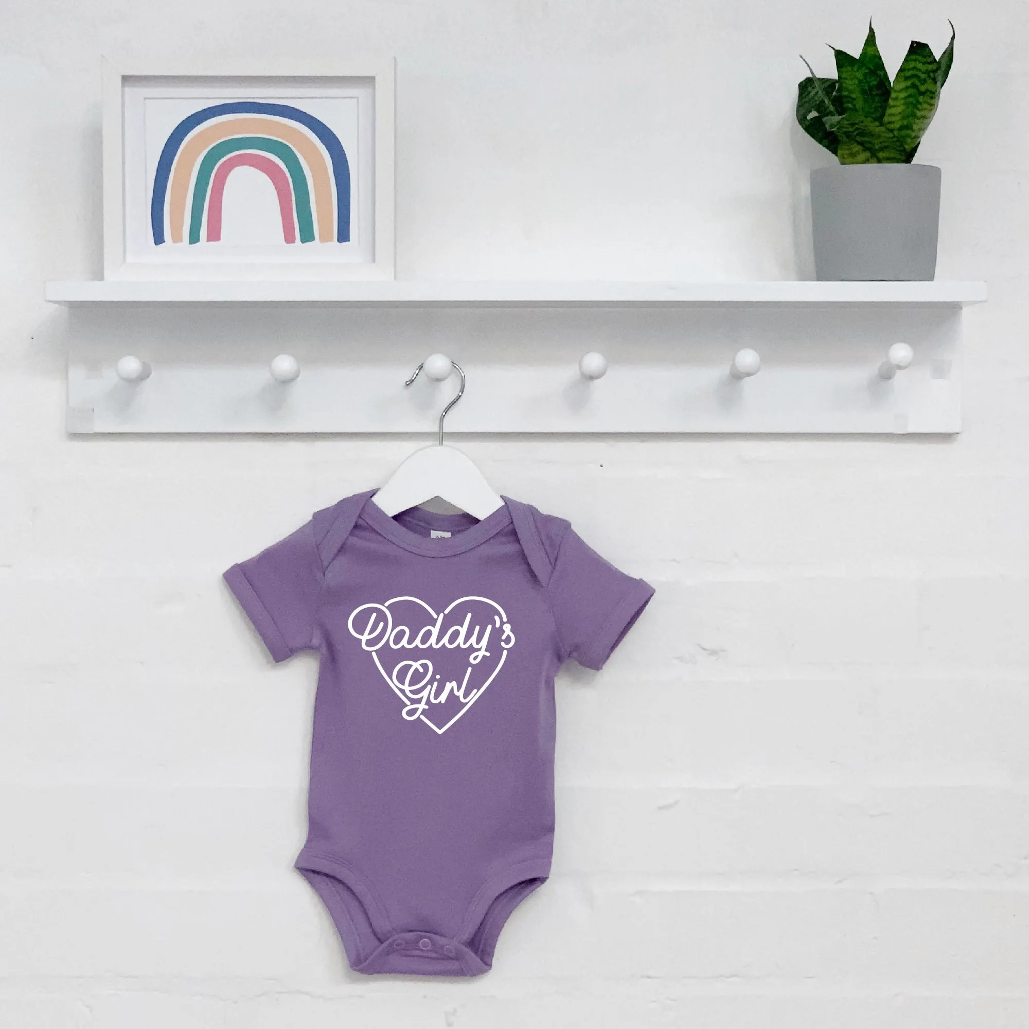 Daddy's Girl Fathers Day Babygrow With Heart