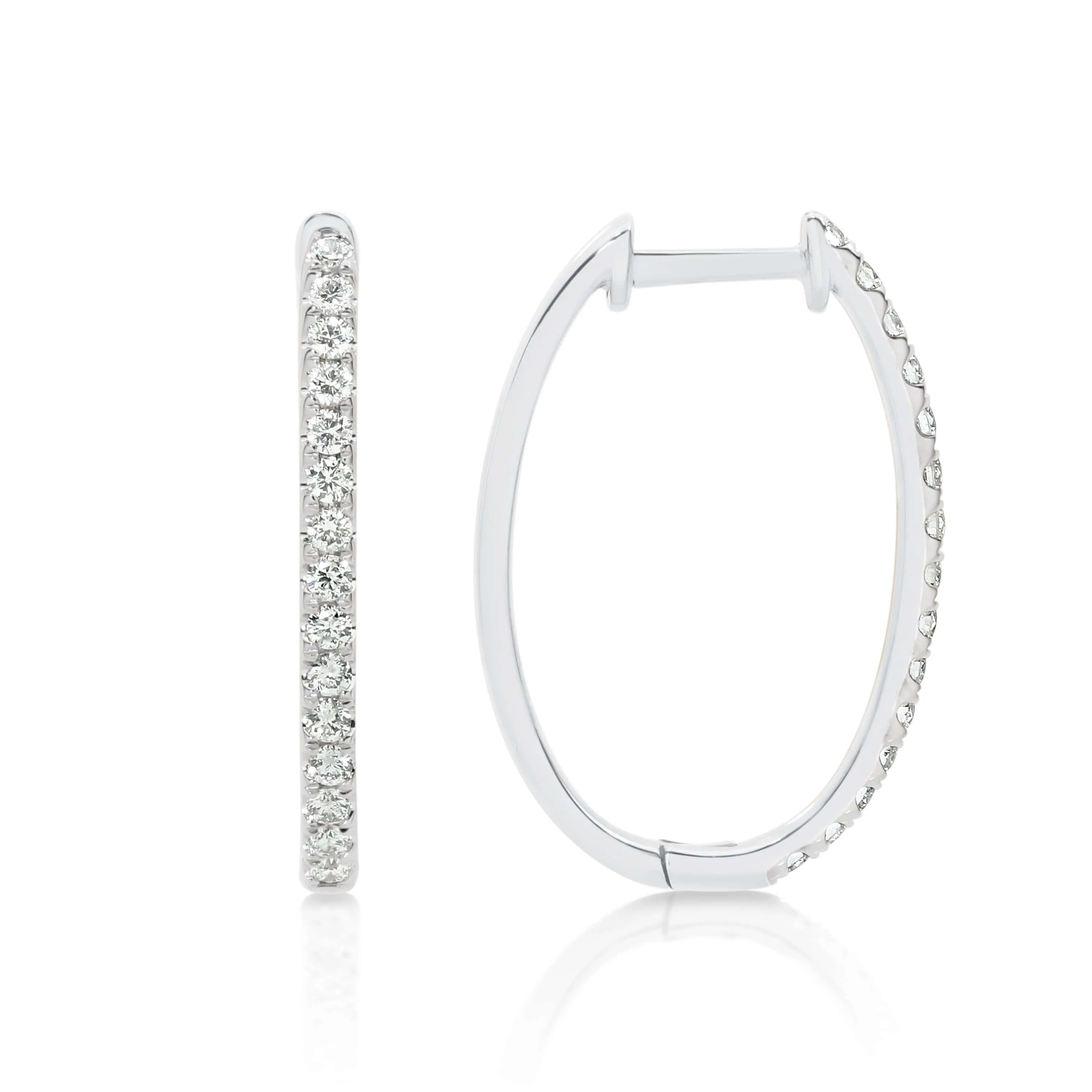 Diamond Huggie Earrings Set