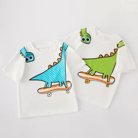 Dinosaur Print Tops for Baby Boys Wholesale 240409278