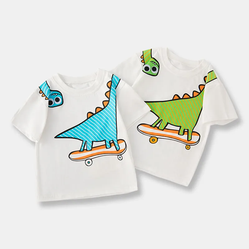 Dinosaur Print Tops for Baby Boys Wholesale 240409278